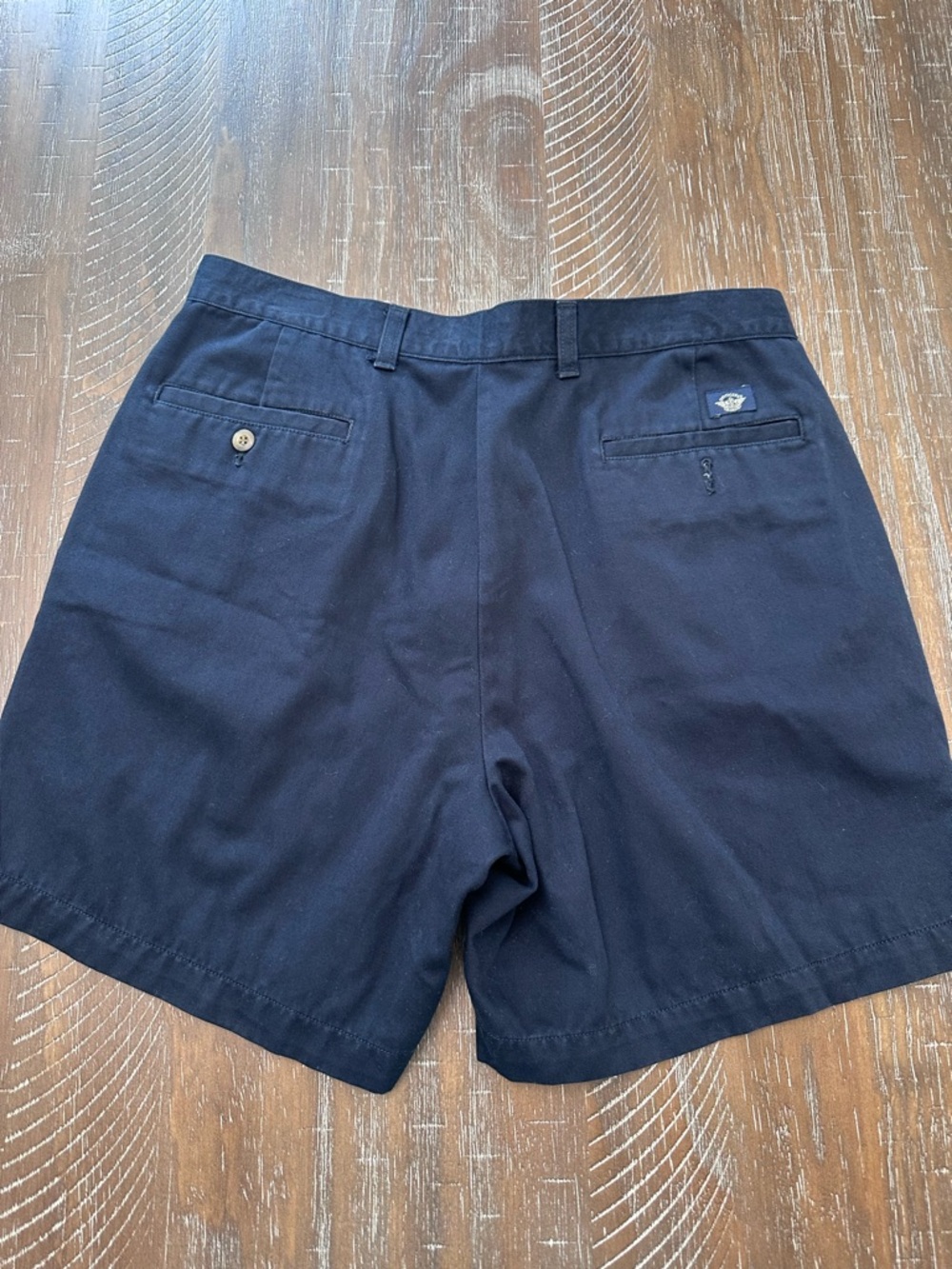 Dockers Vintage Navy Pleated Men's Shorts